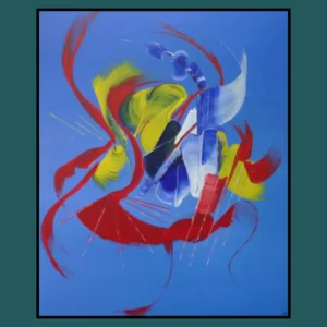 peinture-abstraite-bleu-Fleur-de-toile-martine-belfodil peinture abstraite bleu Fleur de toile Martine Belfodil, couleurs florales et formes délicates