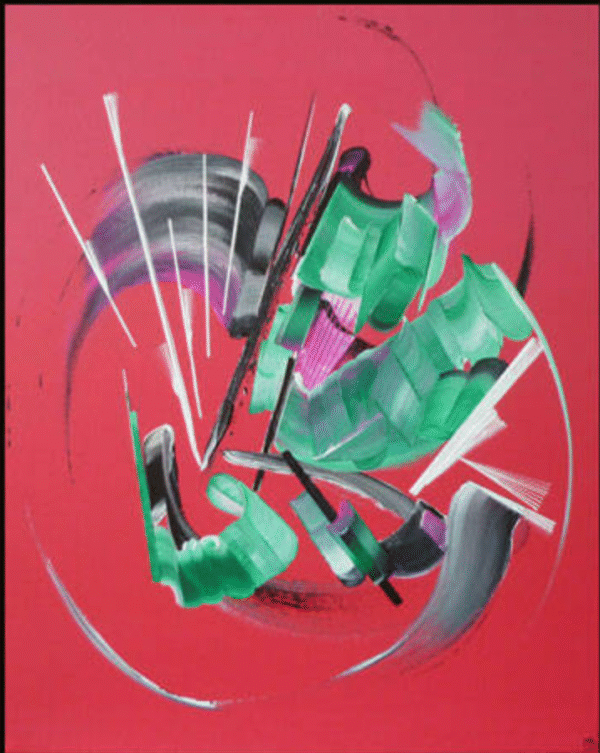 peinture-abstraite-bulle-de-mya-martine-belfodil La bulle de Mya – peinture abstraite Martine Belfodil, formes rondes et couleurs douces, ambiance poétique