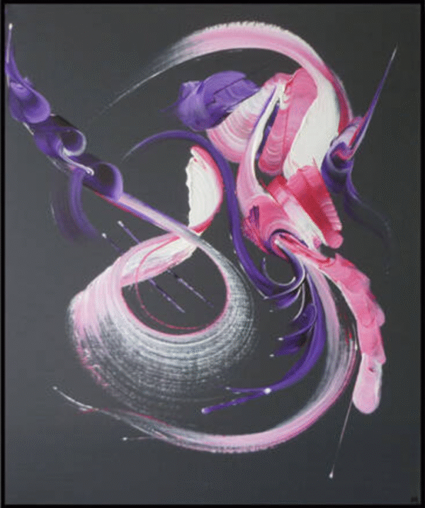 peinture-abstraite-etreinte-musicale-martine-belfodil Peinture abstraite Etreinte musicale 46x55