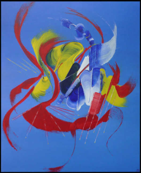 peinture-abstraite-fleur-de-toile-martine-belfodil Fleur de toile – œuvre murale abstraite Martine Belfodil, couleurs florales et formes délicates