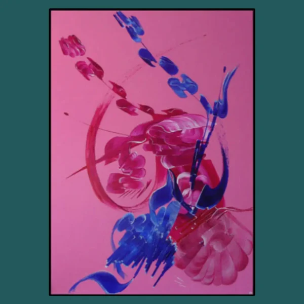 peinture-abstraite-rose-Reves-suspendus-martine-belfodil peinture abstraite rose Rêves suspendus Martine Belfodil, nuances délicates et atmosphère poétique sur toile