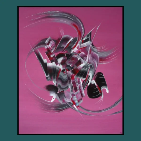 peinture-abstraite-vieux-rose-l'Eveil-martine-belfodil L’Éveil – peinture abstraite-vieux-rose- lumineuse et inspirante par Martine Belfodil