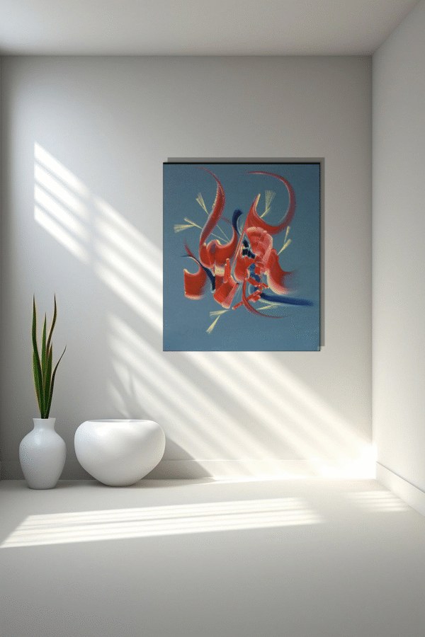 tableau abstrait-gris- Matin tendresse Peinture abstraite gris Matin tendresse de Martine Belfodil, contemporaine au décor naturel et lumineux.