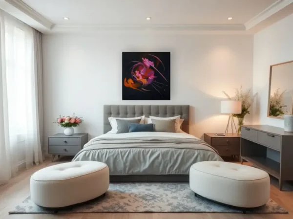 comment choisir une peinture abstraite-couleurs abstraites.com Peinture abstraite contemporaine Songe d'une nuit - Martine Belfodil