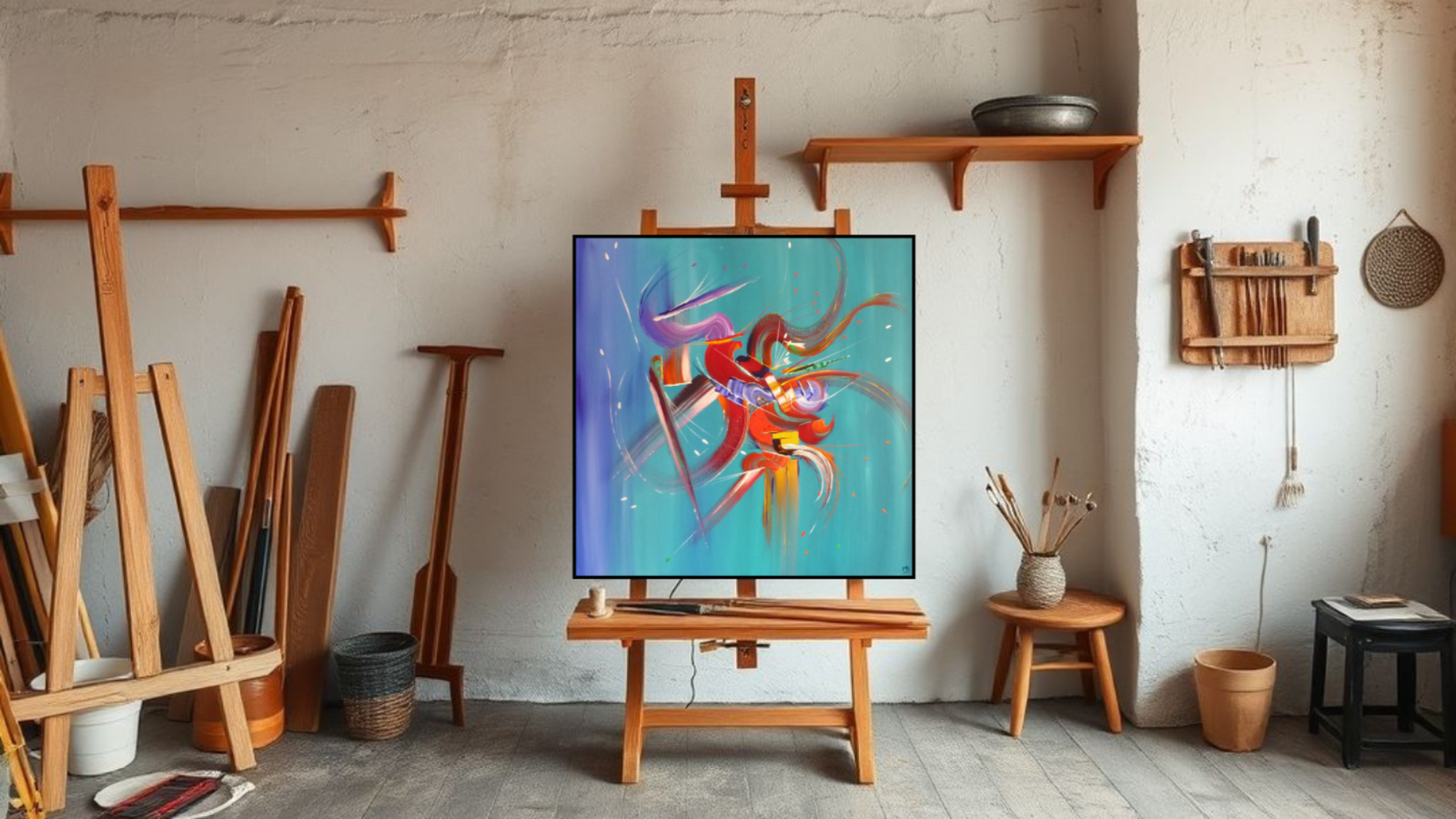 peinture abstraite sur mesure-mélodie-martine belfodil