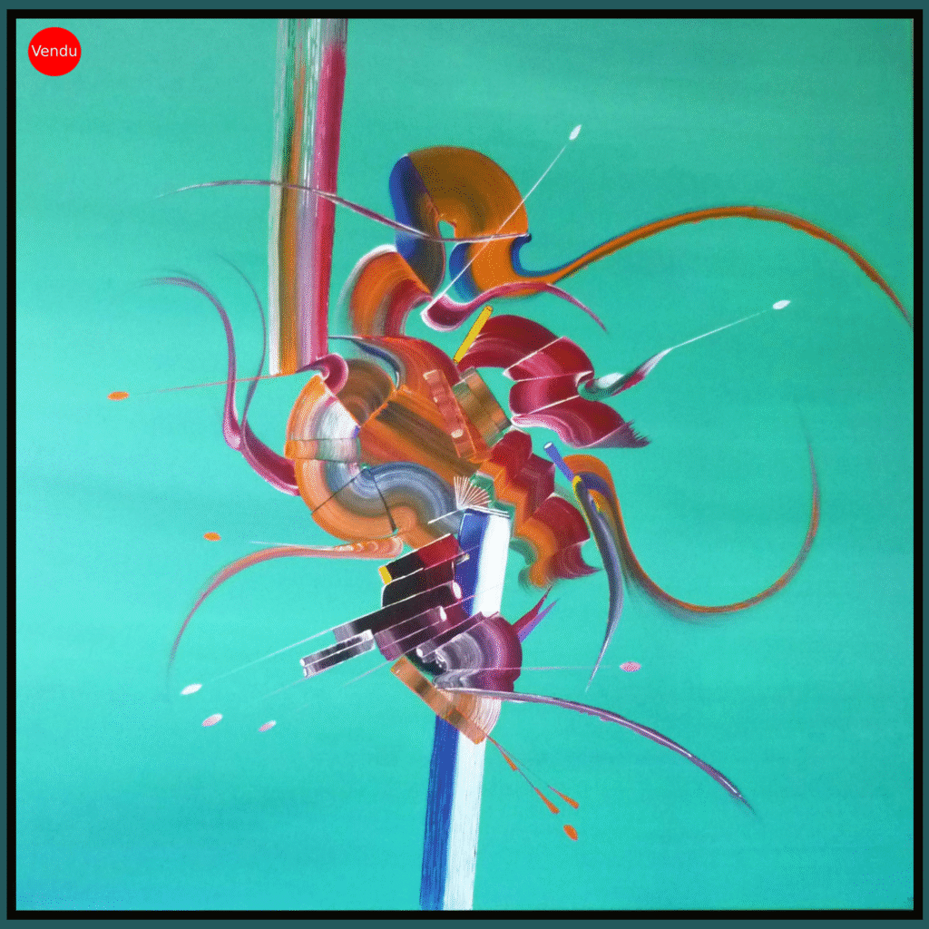 peinture abstraite-vert-Abysses